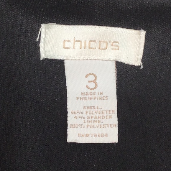 Chico’s mixed pattern twist knot dress - Picture 7 of 9